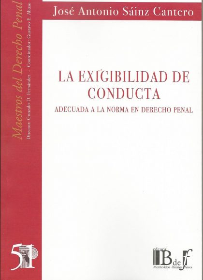 La Exigibilidad de Conducta Adecuada a la  Norma en derecho Penal N° 51