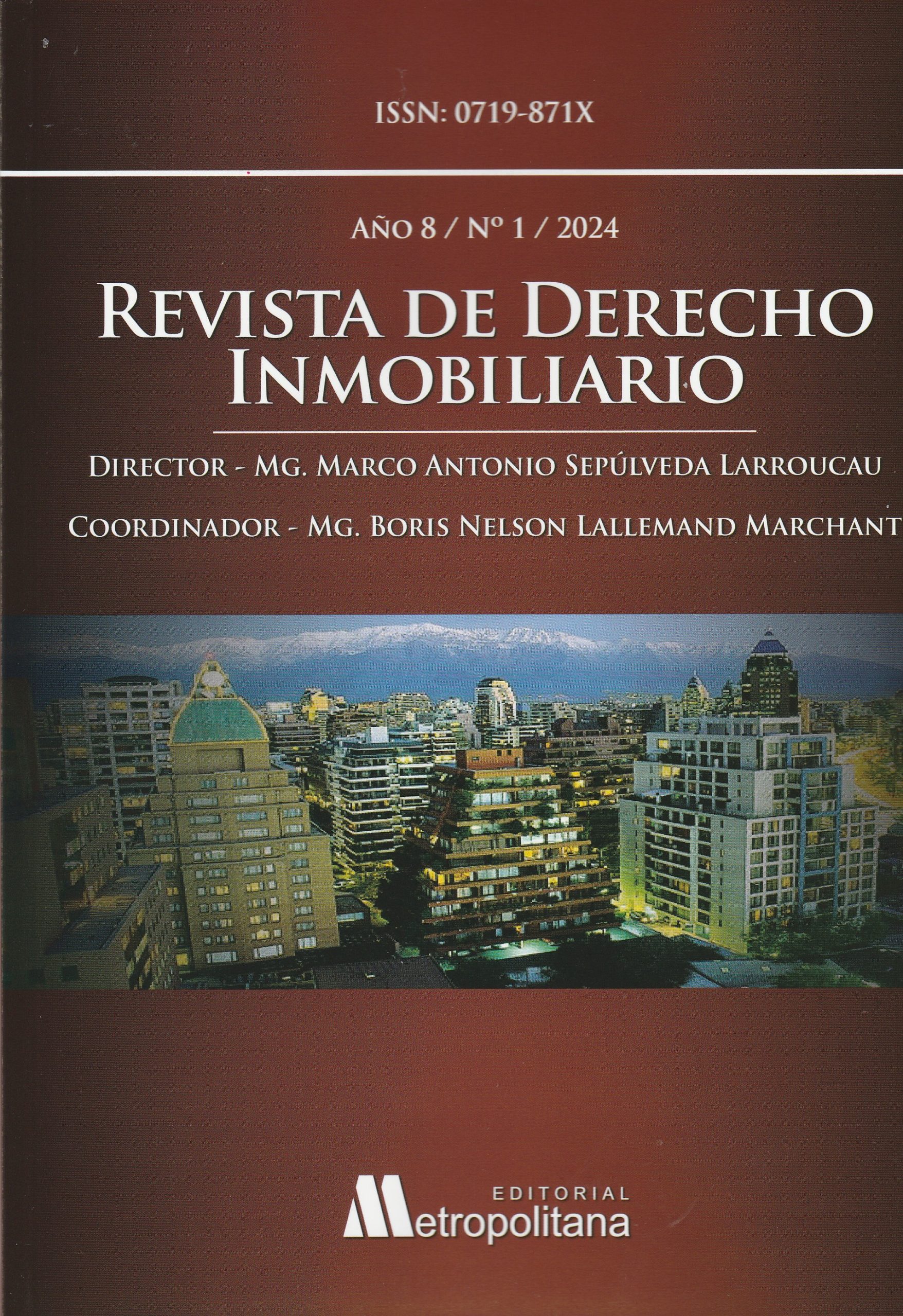 Revista de Derecho Inmobiliario Año 8/N°1/2024