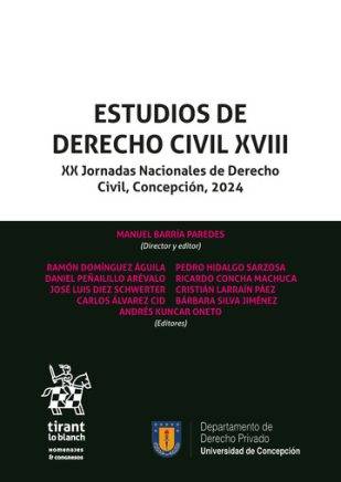 Estudios de Derecho Civil XVIII. XX Jornadas Nacionales de Derecho Civil, Concepción 2024